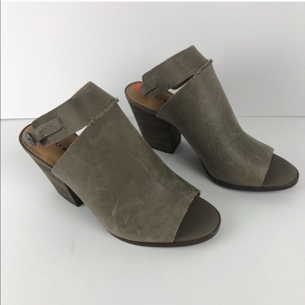LUCKY BRAND PEEK TOE SANDAL SIZE 9.5 NWT